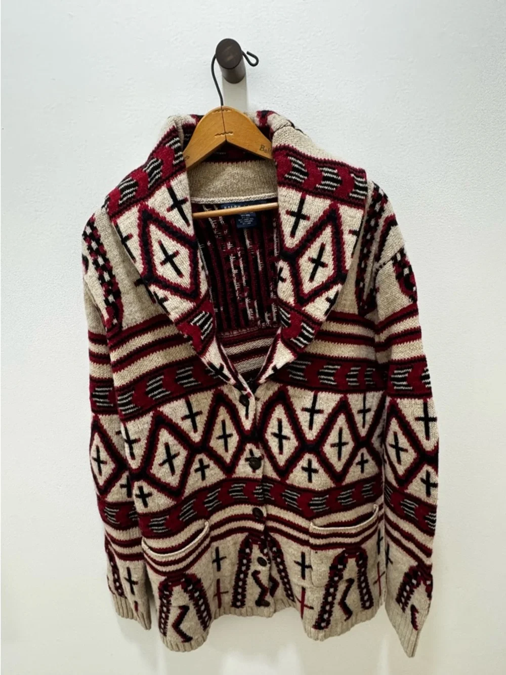 Ralph Lauren Southwestern Cardigan Shawl Collar Luxury knit M - Picture 1 of 6